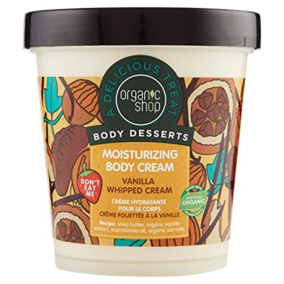 Image of Organic Shop Body Desserts Vanilla Whipped Moisturizing Cream, 450 ml