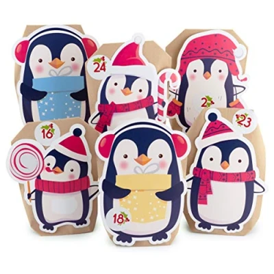 Image of Advent Calendar for Filling Penguin Pack of 24