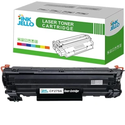 Image of InkJello Toner Cartridge For Printer, Compatibile with HP LaserJet Pro M12 M12a M12w MFP M26a M26nw CF279A (Black, 1 Pack)