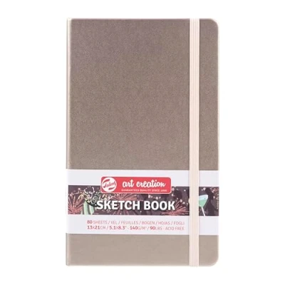 Image of Talens Art Creation Sketchbook 80 Sheets, 13 cm x 21 Size, Pink Champagne