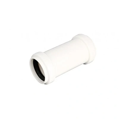 Image of Push Fit Straight Coupler 32mm Sewage Coupling Waste Pipe Connector Muff