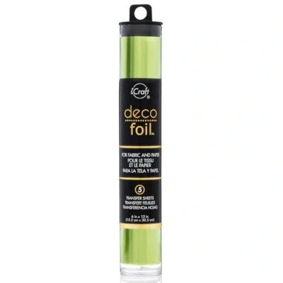 Image of Thermoweb Deco Foil 6 12 inch, Lime (satin), Wood, 6in X 12in