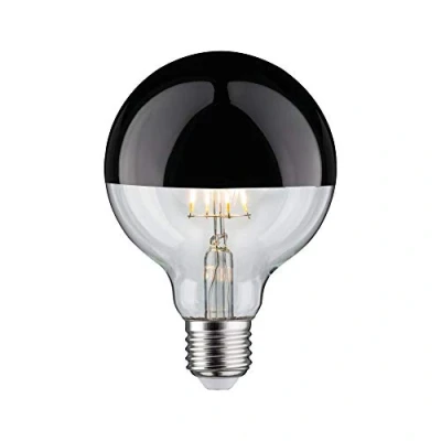 Image of Paulmann 28677 LED Filament lamp G95 6 watts Crown Mirror Black Chrome 2700 K Warm White dimmable E27
