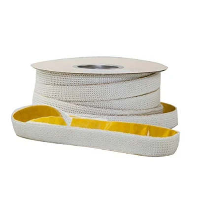 Image of Flat Stove Rope 15mm Wide x 2mm Thick with Self Adhesive Backing Tape, Sold Per Meter