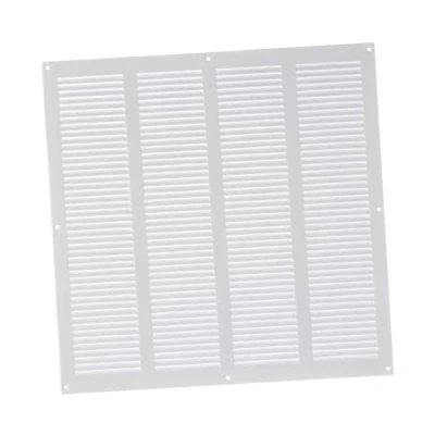 Image of 400x400mm / 16x16&quot; inch White Metal Air Vent Grille Cover with Insect Mesh Ventilation