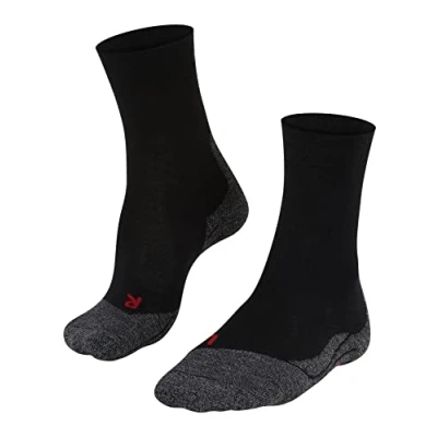 Image of 1 Pair Black TK2 Sensitive Trekking Medium Cushioned Socks Ladies 4 5 Falke