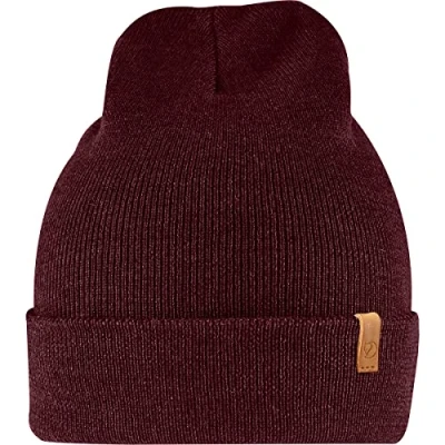 Image of Fjallraven Classic Knit Hat Red, One Size F77368 Dark Garnet