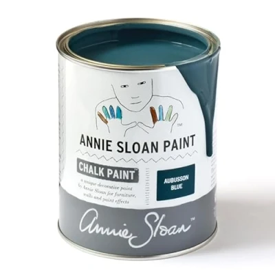 Image of Dovetails Vintage Annie Sloan Chalk Paint 1 litre Aubusson Blue Furniture