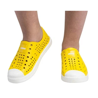 Image of Cressi Unisex Child Pulpy Shoes Silicone Water Swimming Beach for Adults and Kids Yellow/White, 27 EU (9 UK)