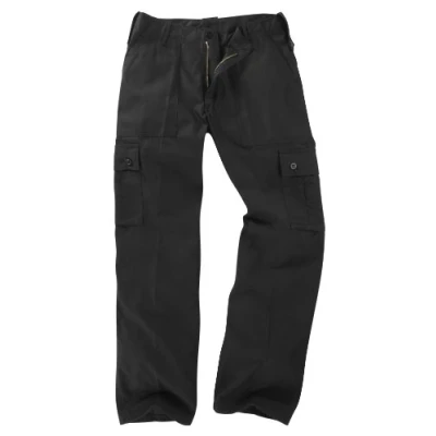 Image of 6 Pocket Basic Combat Cargo Trousers Black (38)