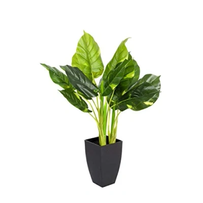 Image of GreenBrokers Artificial Real Touch Pothos Plant in Black Pot 75cm