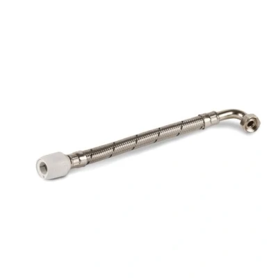 Image of Hep2O Flexible Tap Connector 15mm x 1/2in 300mm Elbow BSP Nut Braided 2 Pack HD125D/15W