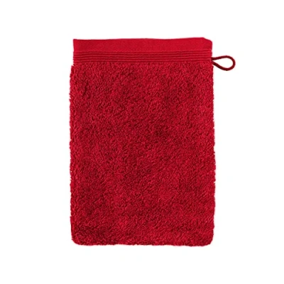 Image of möve Superwuschel wash glove 15 x 20 cm made of 100% cotton, ruby