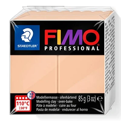 Image of STAEDTLER 8004 435 FIMO Professional Oven Hardening Polymer Modelling Clay Cameo (1 x 85g Block)