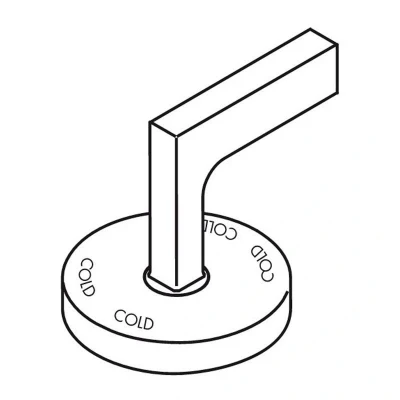 Image of Axor Citterio cold water handle chrome (39093000)