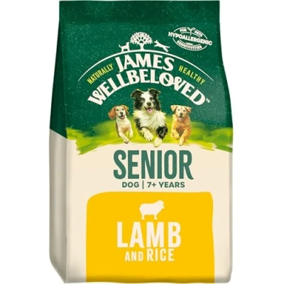 Image of James Wellbeloved Senior Lamb &amp; Rice 15 kg Bag, Hypoallergenic Dry Dog Food