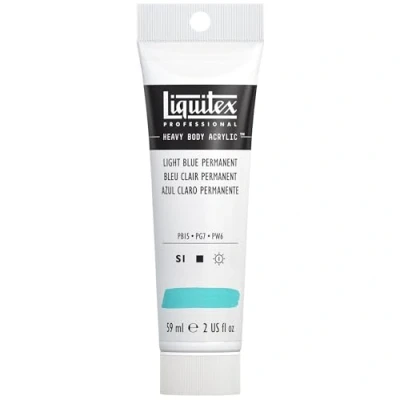 Image of Liquitex professional heavy body acrylic paint 59 ml tube, light blue permanent