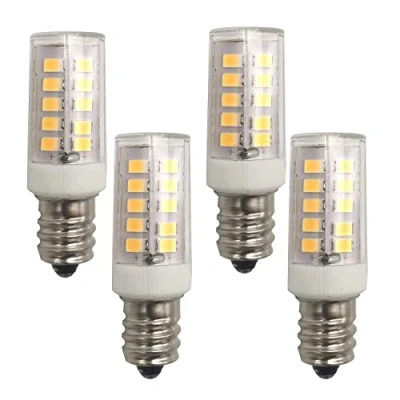 Image of QLEE Led 2W E12 Candelabra Bulb 12V 24v Warm White 3000k Chandelier Light Refrigerator Garage Door Replacement 200lm 20W Halogen Not Dimmable (E12 12v/24v 4 Pack)