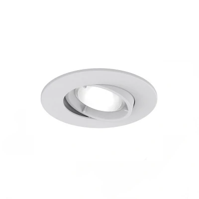Image of Ansell Edge Fire Rated GU10 downlight Matt White Adjustable