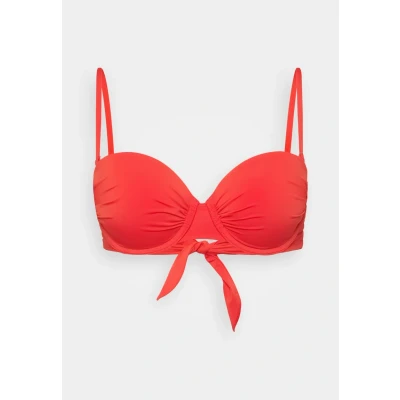 Image of Padded balconette bikini bra with underwire