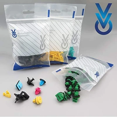 Image of VVO Fasteners Plastic Interior Pillar Trim Clip, Black (Pack of 10)