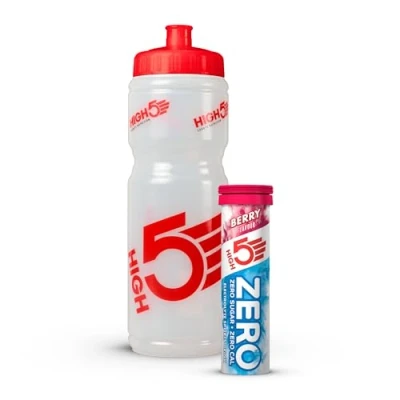 Image of HIGH5 Hydration Starter Kit Inc 750ml Bottle &amp; ZERO 10 Tab Berry Tablets