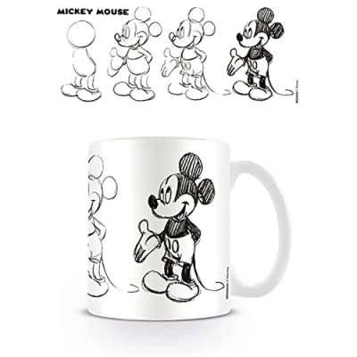 Image of Pyramid Mickey Mouse (Sketch Process) Coffee Mug