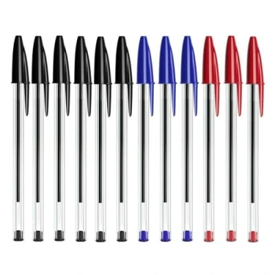 Image of PaulStore 12/24/48 BALLPOINT BIRO PENS. BLACK, BLUE, RED, ASSORTED (12)