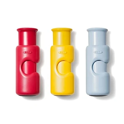 Image of OXO Good Grips Collection Bag Clip, 3 Piece Cinch Set, Assorted