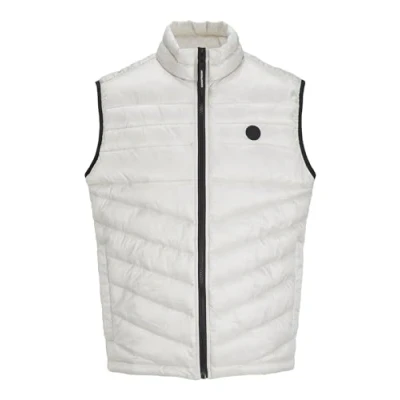 Image of JACK &amp; JONES Mens Hero Puffer Bodywarmer Jacket Outerwear Moonbeam S