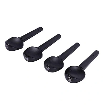 Image of 4 Pcs 3/4 Violin Fiddle Tuning Pegs Ebony String Tunning Replacement