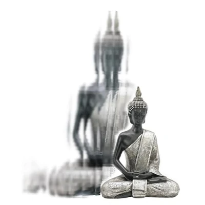 Image of Thai Buddha Meditating Peace Harmony Statue, Beautiful 20cm