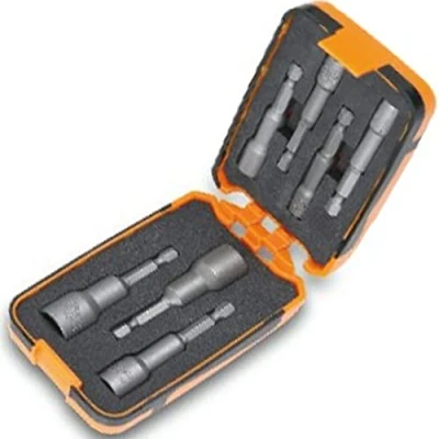 Image of Beta 8620950 Model 862 F/A7 Set of 7 Magnetic Bit Hexagon Socket, In Plastic Case, 1/4 Hex