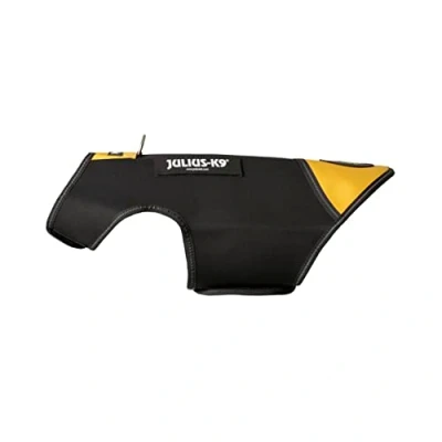 Image of Julius K9 IDC Neoprene Dog Jacket, Size: S, Black and Yellow