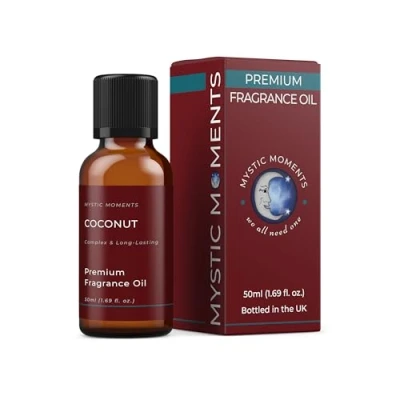 Image of Mystic Moments Coconut Fragrance Oil 50ml Perfect for Soaps, Candles and Skin &amp; Hair Care Items