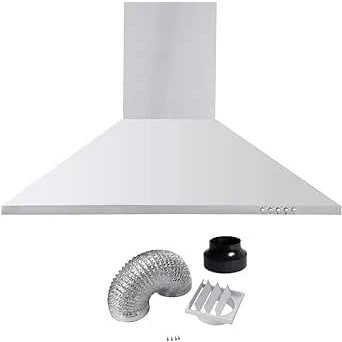 Image of Cookology CH700SS 70cm Chimney Cooker Hood in Stainless Steel &amp; Duct