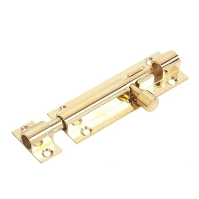 Image of Dzina Barrel Bolt Straight 75mm x 25mm (3 1 Inch) Brass