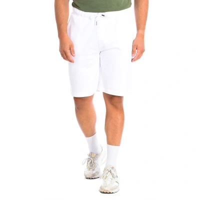 Image of La Martina TMB003 FP221 Mens sports shorts White Cotton Size Medium