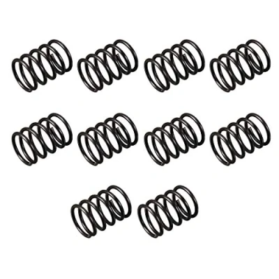 Image of sourcingmap Compression Spring 1.2mm Wire Dia , 12mm OD 15mm Free Length Steel,Black,10Pcs