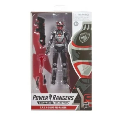 Image of Power Rangers Lightning Collection S.P.D. A Squad Red Ranger Premium 6 Inch Action Figure Collectable Series Inspired Accessories