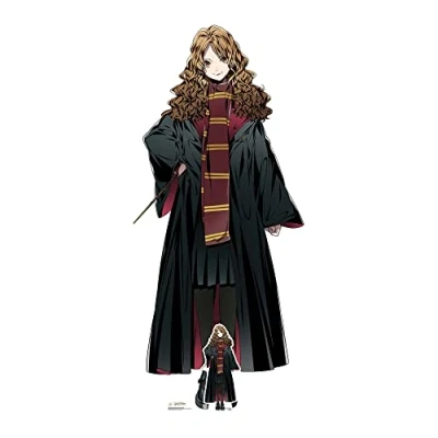 Image of Star Cutouts SC4235 Hermione Granger Anime Style Lifesize Cardboard Cutout Harry Potter Party Theme