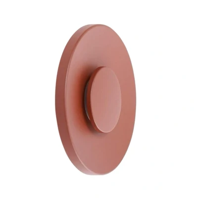 Image of Lucande LED outdoor wall light Kayana, rust coloured, aluminium, 24 cm