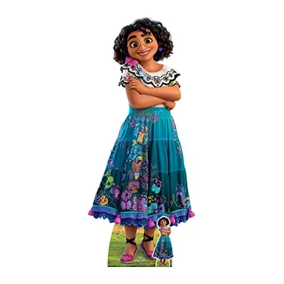 Image of STAR CUTOUTS SC4104 Mirabel Encanto Lifesize Cardboard Cutout With Free Mini 2pc Party Decoration &amp; Gift, Red