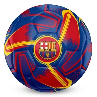 Image of Hy Pro Officially Licensed FC Barcelona Football Size 5, Turbine Design, Merchandise, Barca, Training, Match, Collectible For Kids and Adults