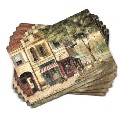 Image of Pimpernel Parisian Scenes Placemats Set of 6
