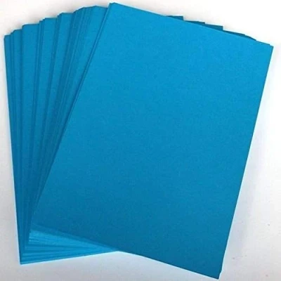 Image of Stella Crafts A4 Ocean Blue Card Stock x 20 Sheets, 240gsm (297mm 210mm)