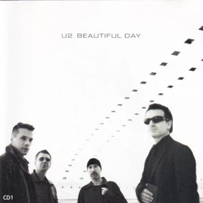 Image of U2 Beautiful Day CD1 2000 UK CD single CID766