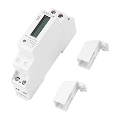 Image of Din Rail Electric Meter Single Phase Kilowatt Hour DDS5188 KWh with LCD Display, 220V