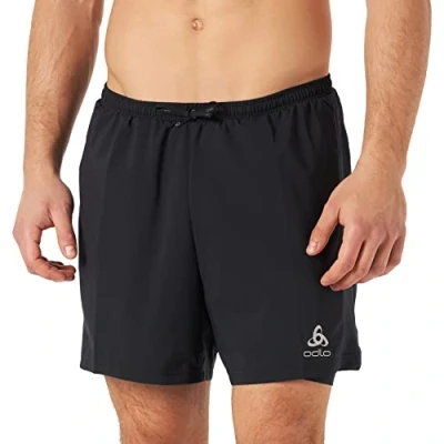 Image of ODLO Men&#039;s 2 in 1 Essential Shorts 5 Inches, Black, XXXL
