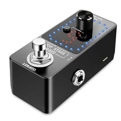 Image of LEKATO Guitar Looper Effect Pedal 9 Loop Tuner Function with USB Cable for Electric Bass Machine